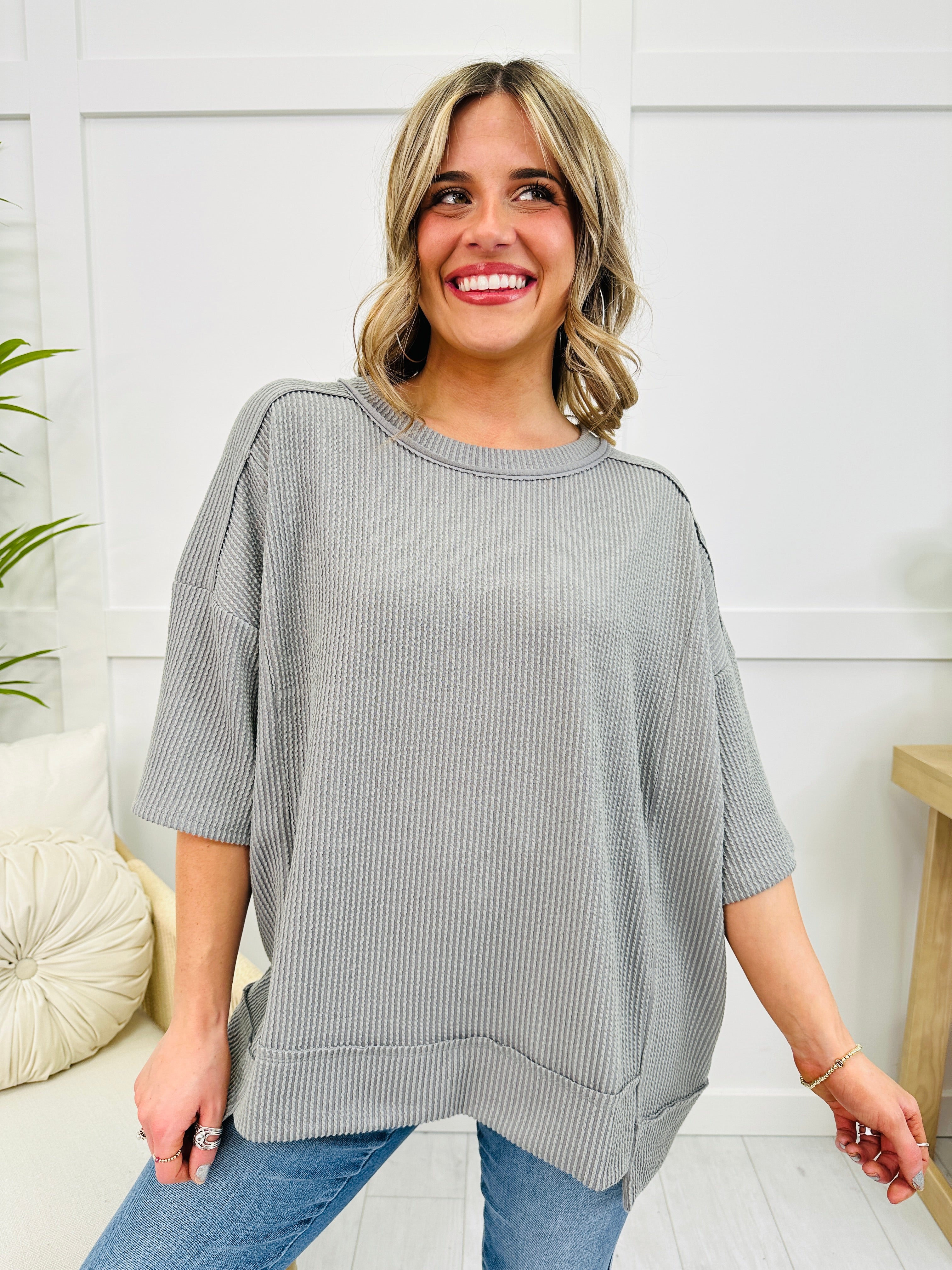 REG/CURVY Easy Living Pullover- Multiple Colors!