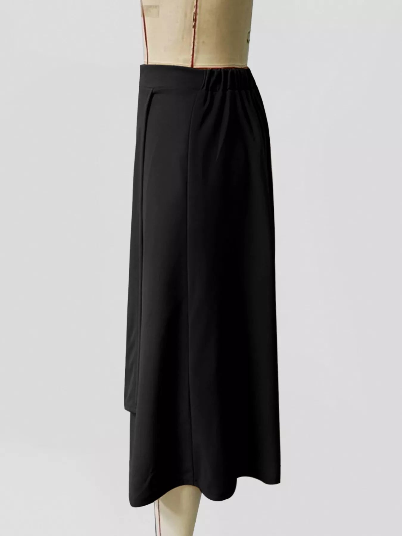 Asymmetrical Hem A-Line Skirt