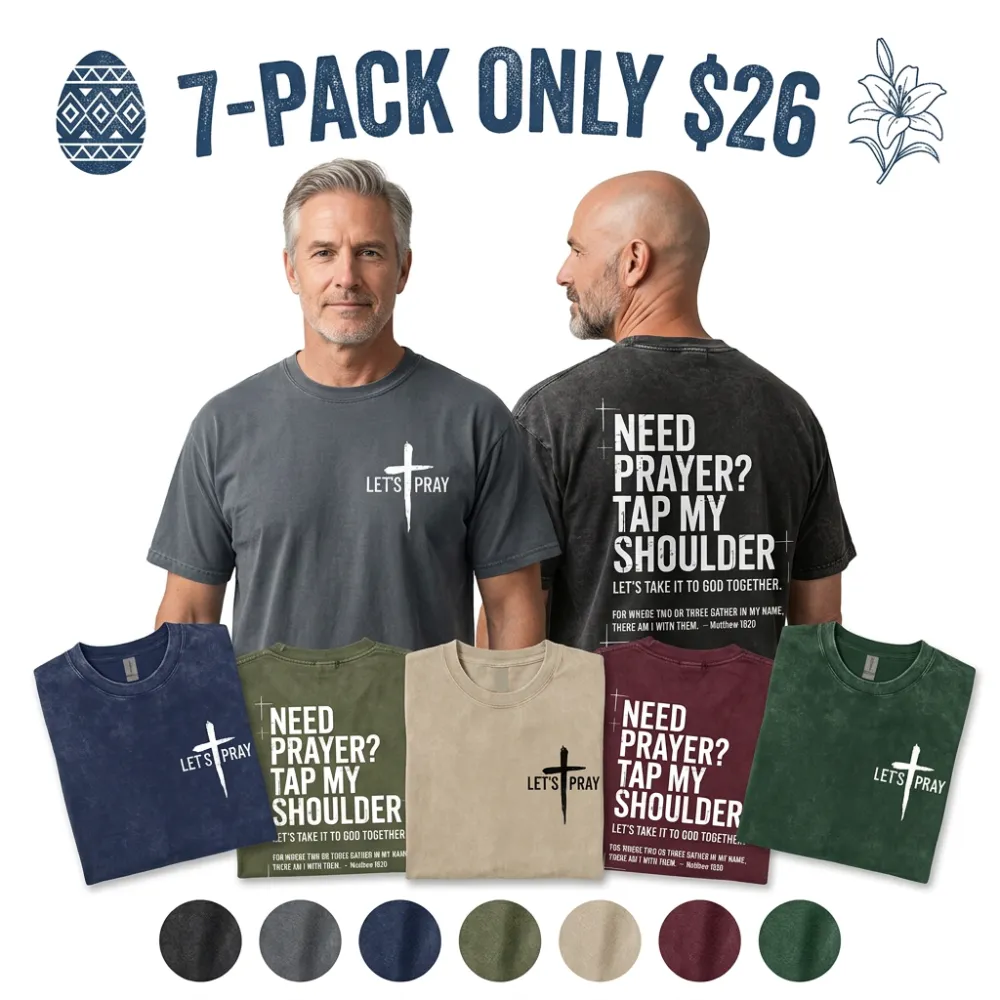 ⛪✝️ Easter 2026  Need Prayer Hoodie - Tap My Shoulder Let's Pray Christian Faith Top