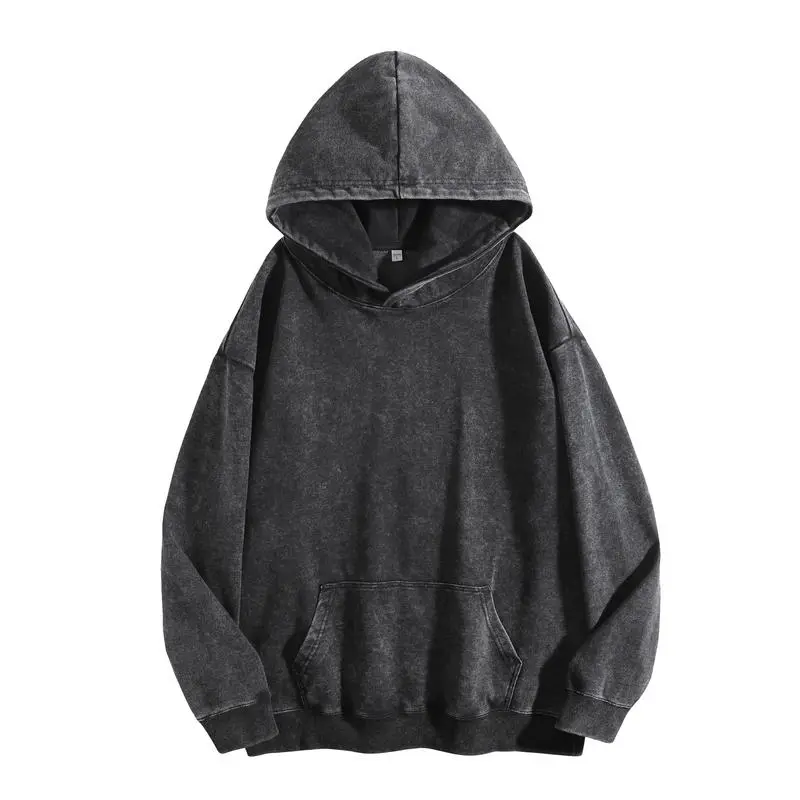 Women's Oversized Acid Wash Cotton Hoodie