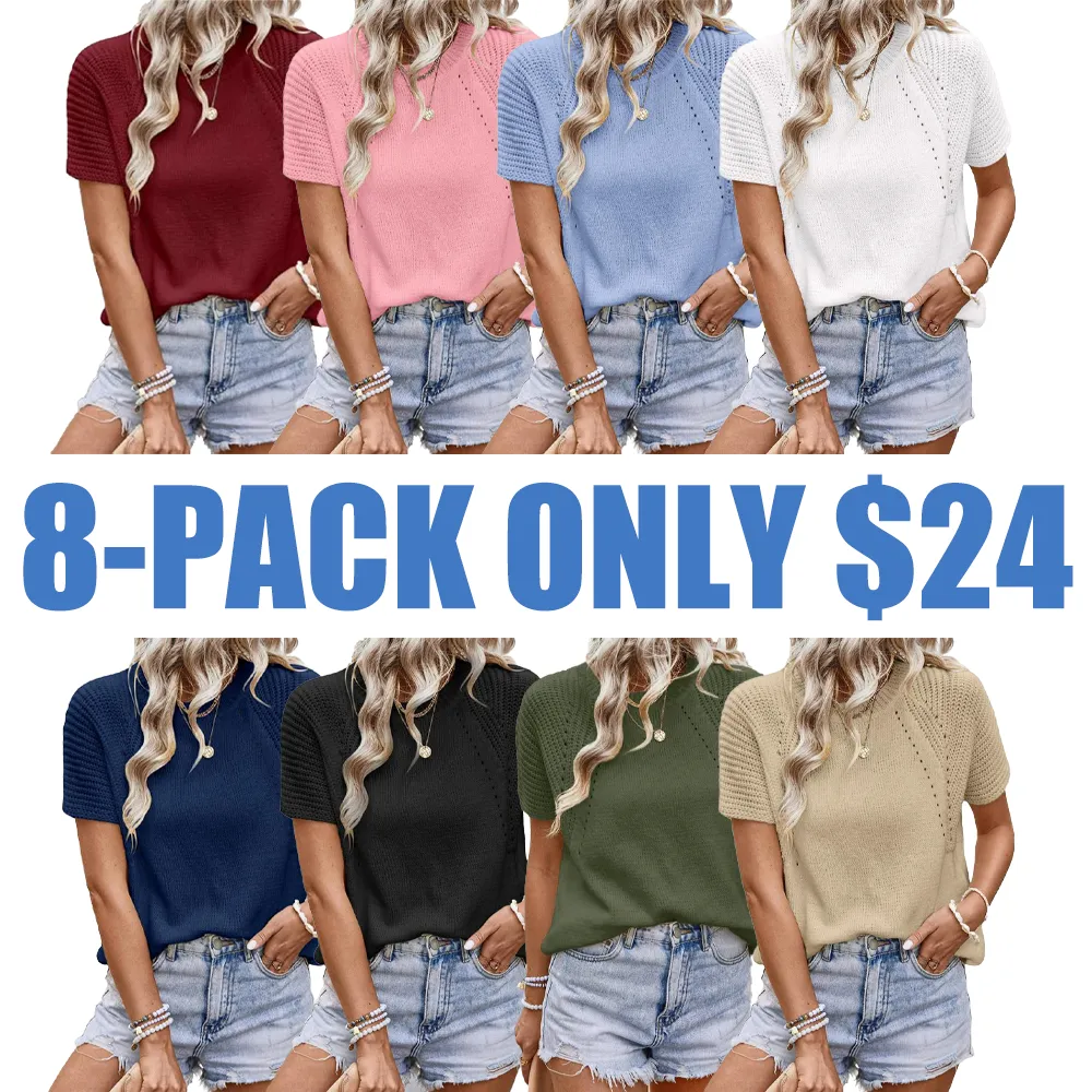 Women's Short-sleeved Knit Shirt