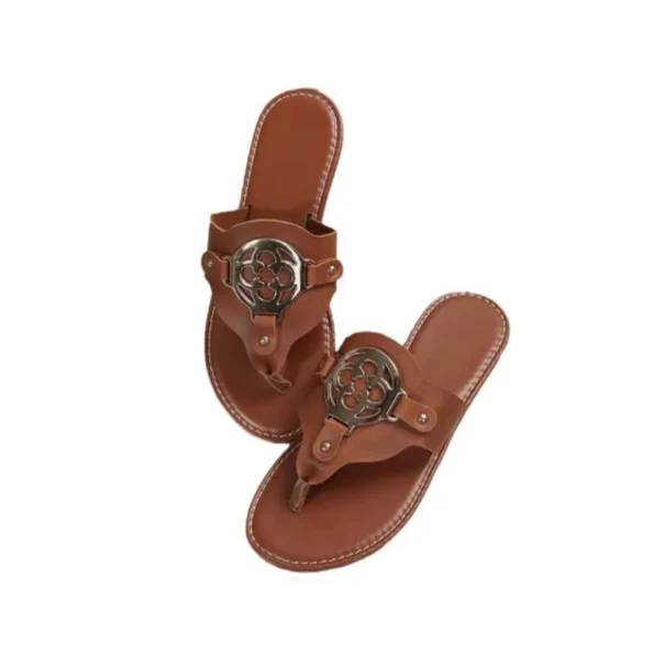 Toe Post Flats Sandals (multiple color options)