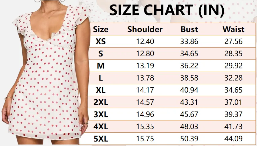 Women's Summer Classic Polka Dot Print Short-Sleeve Dress