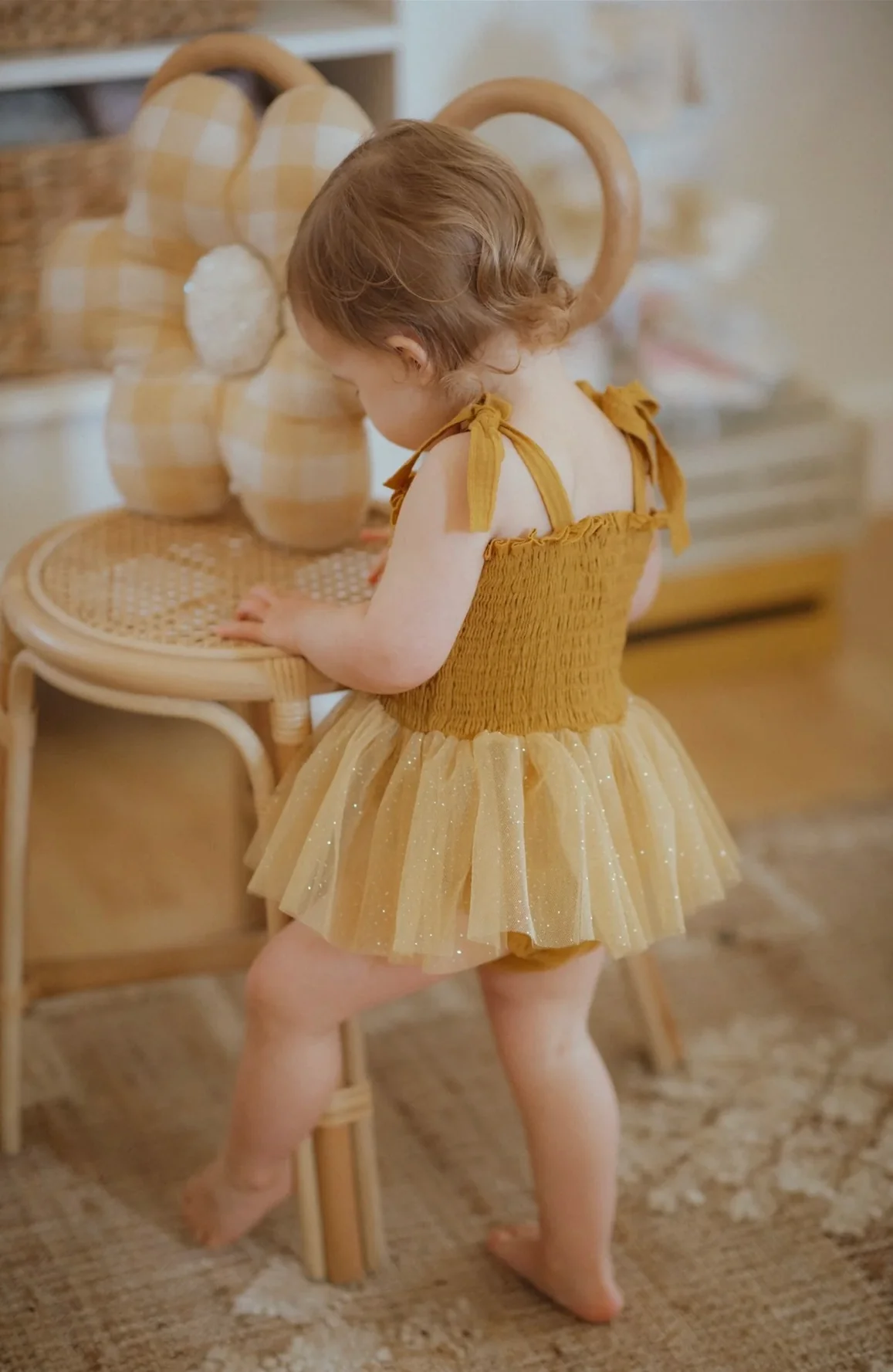 Boho Daisies Tutu - Mustard
