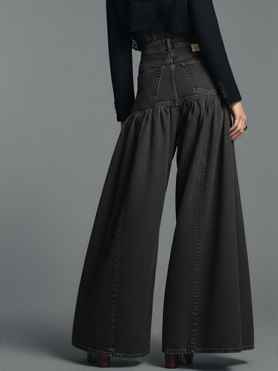Relaxed  Casual Wide-leg Jeans — Comfort Meets Classic Denim