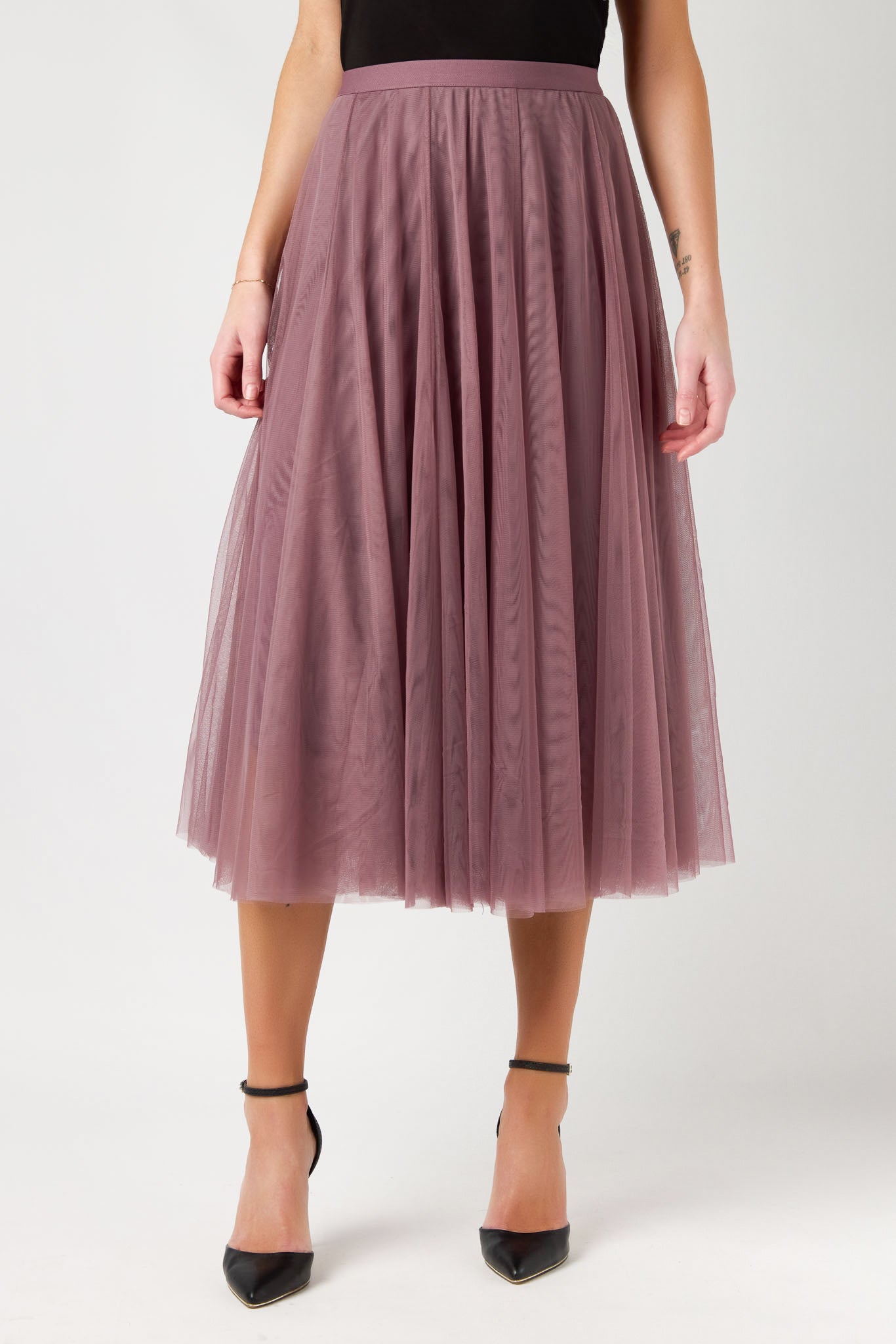 Mesh Midi Party Skirt