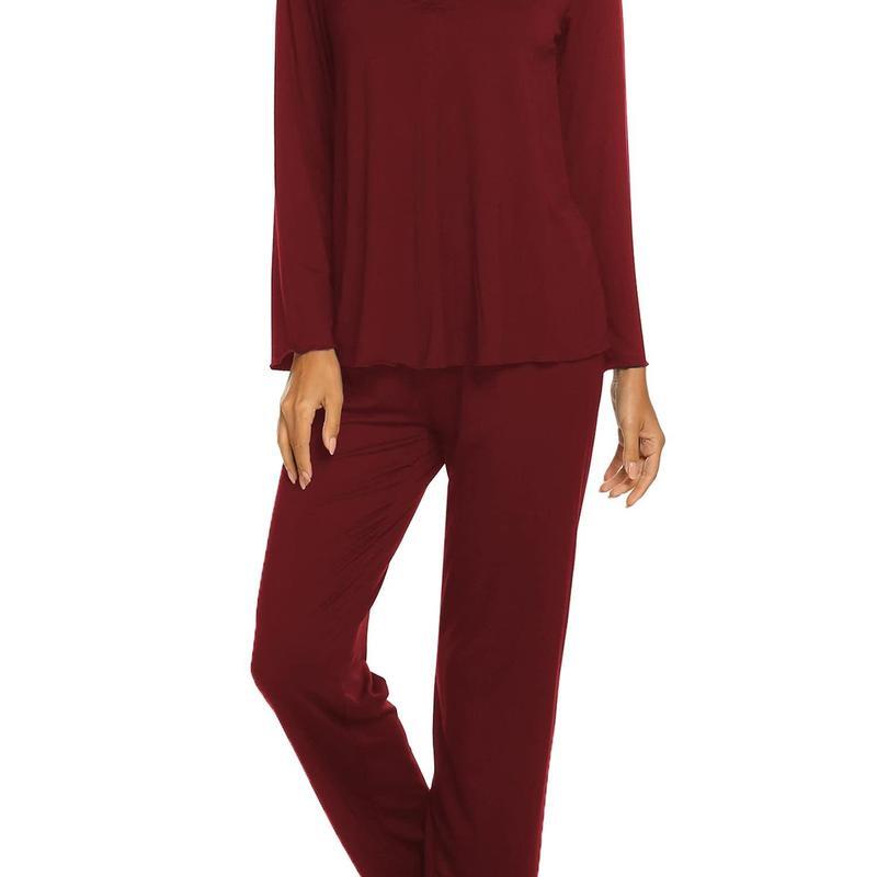 Womens Pajama Sets 2 Piece Lounge Set Fall Winter Pajamas Loose fit version Slim model