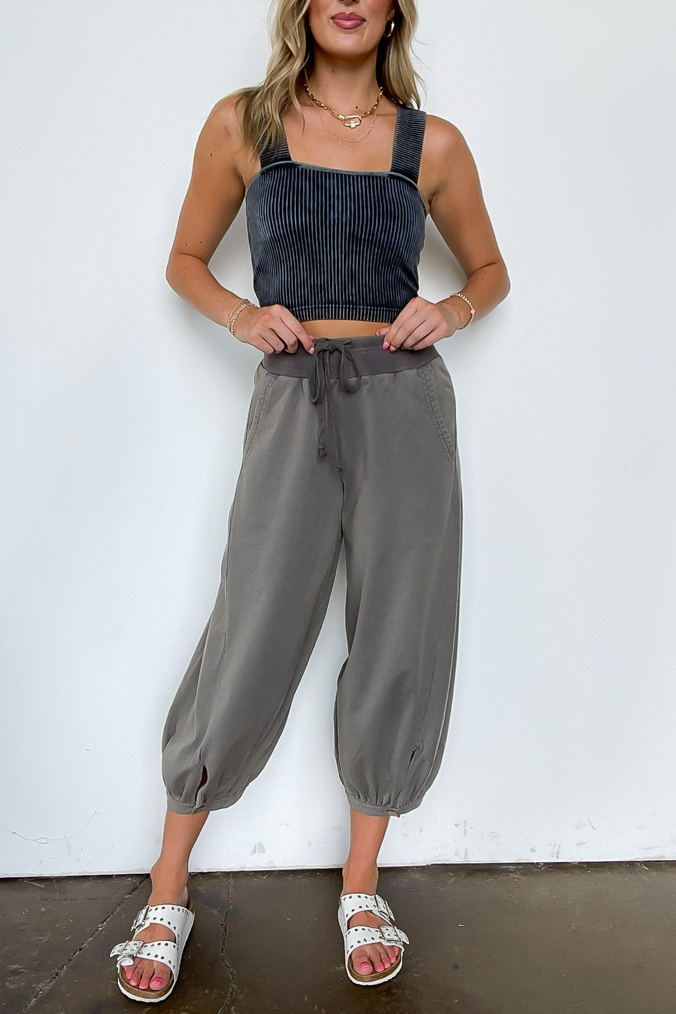 Acid Wash Bubble Pants