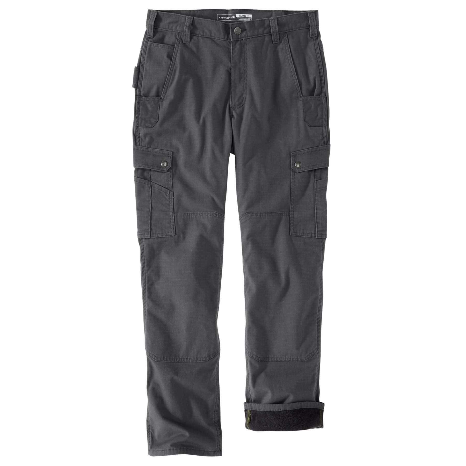 CHT Fleece-Lined Relaxed Fit Ripstop Cargo Work Trousers 105491
