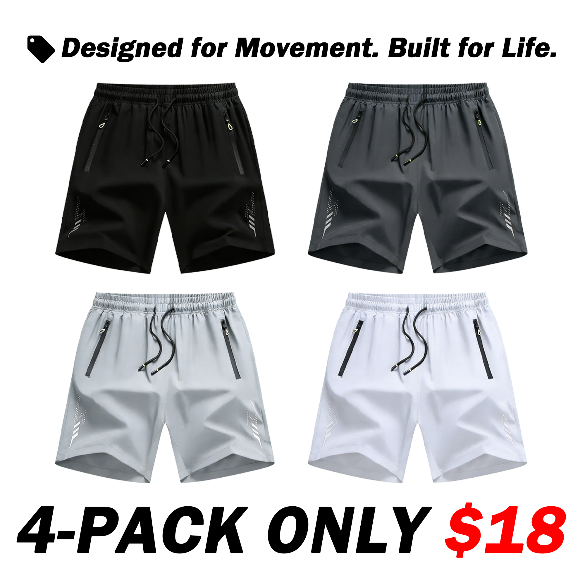 ⚡Today Only Deal🔥Men's Lightweight Casual Sports Shorts