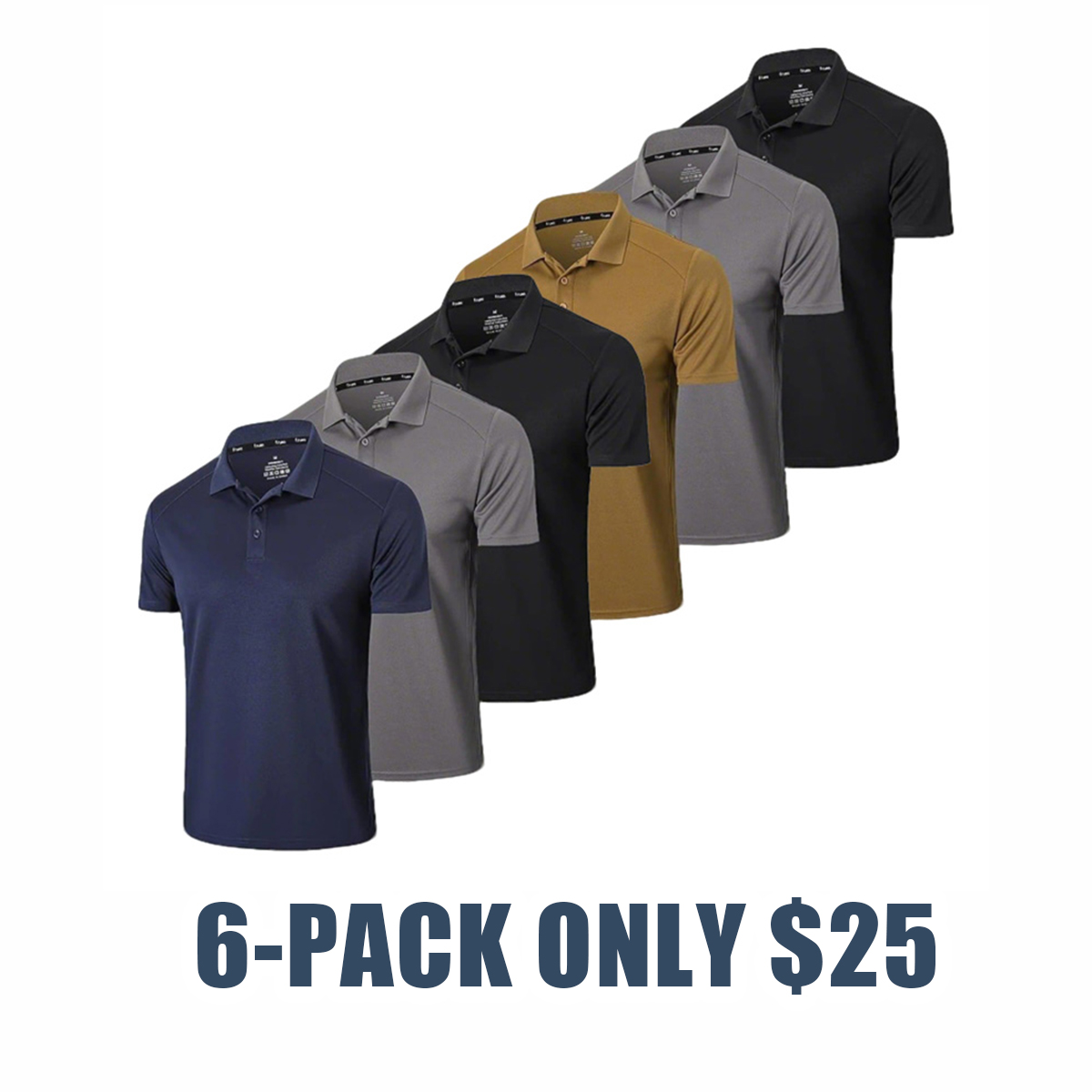 Men's Quick-Dry Polo – Moisture-Wicking, Breathable