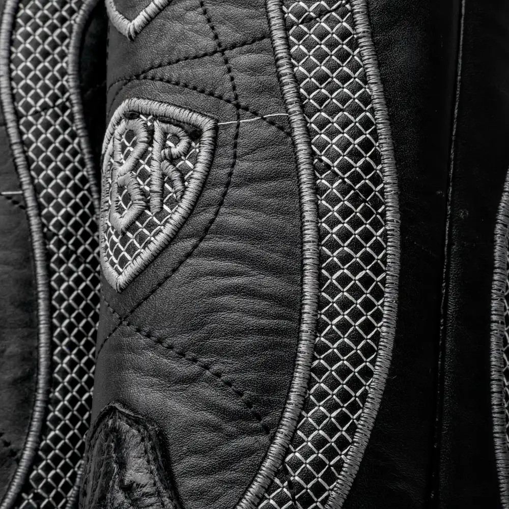 Black Ostrich Leather Boots - Square Toe