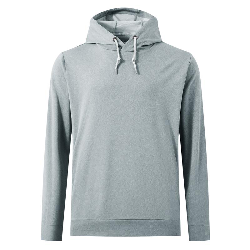 Men’s Solid Color Lightweight Golf Hoodie, 4-Way Stretch Breathable Dry Fit Pullover, Athletic Casual Fall Fashion drawstring sweatshirt Menswear Tops