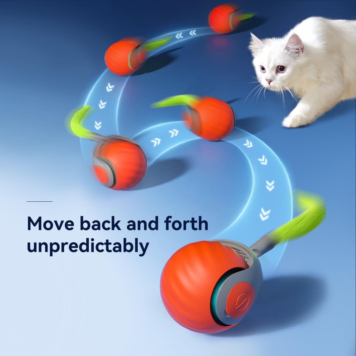 Interactive Rechargeable Cat Toy Ball