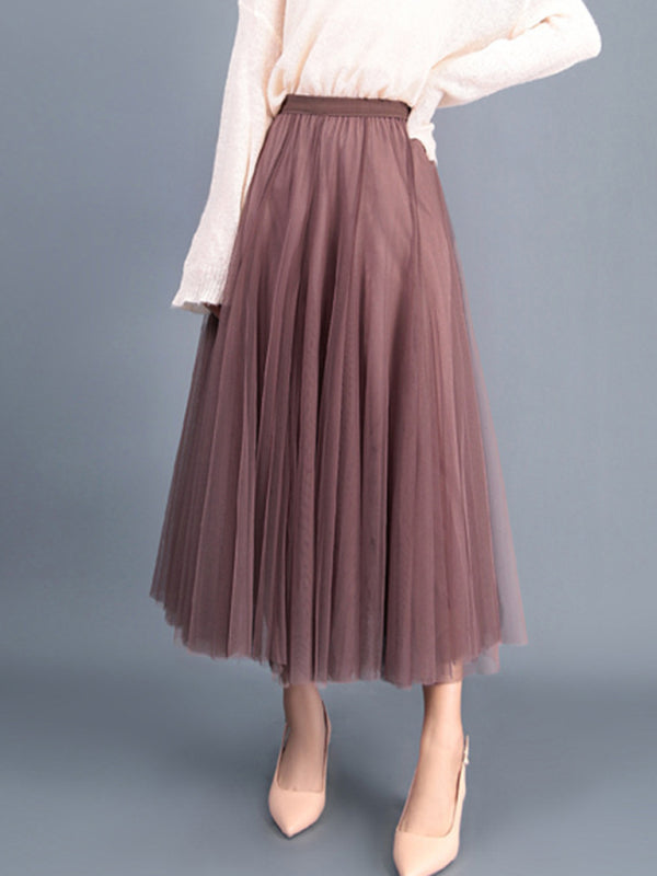 A-Line Skirt Midi Skirt