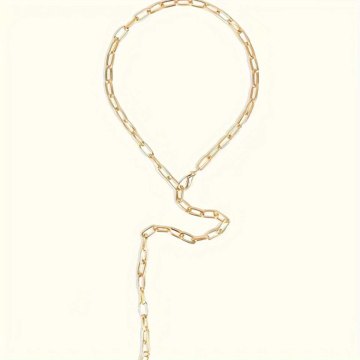 Ladies' Metal Splicing Body Chain Elegant and Personalized Accessory