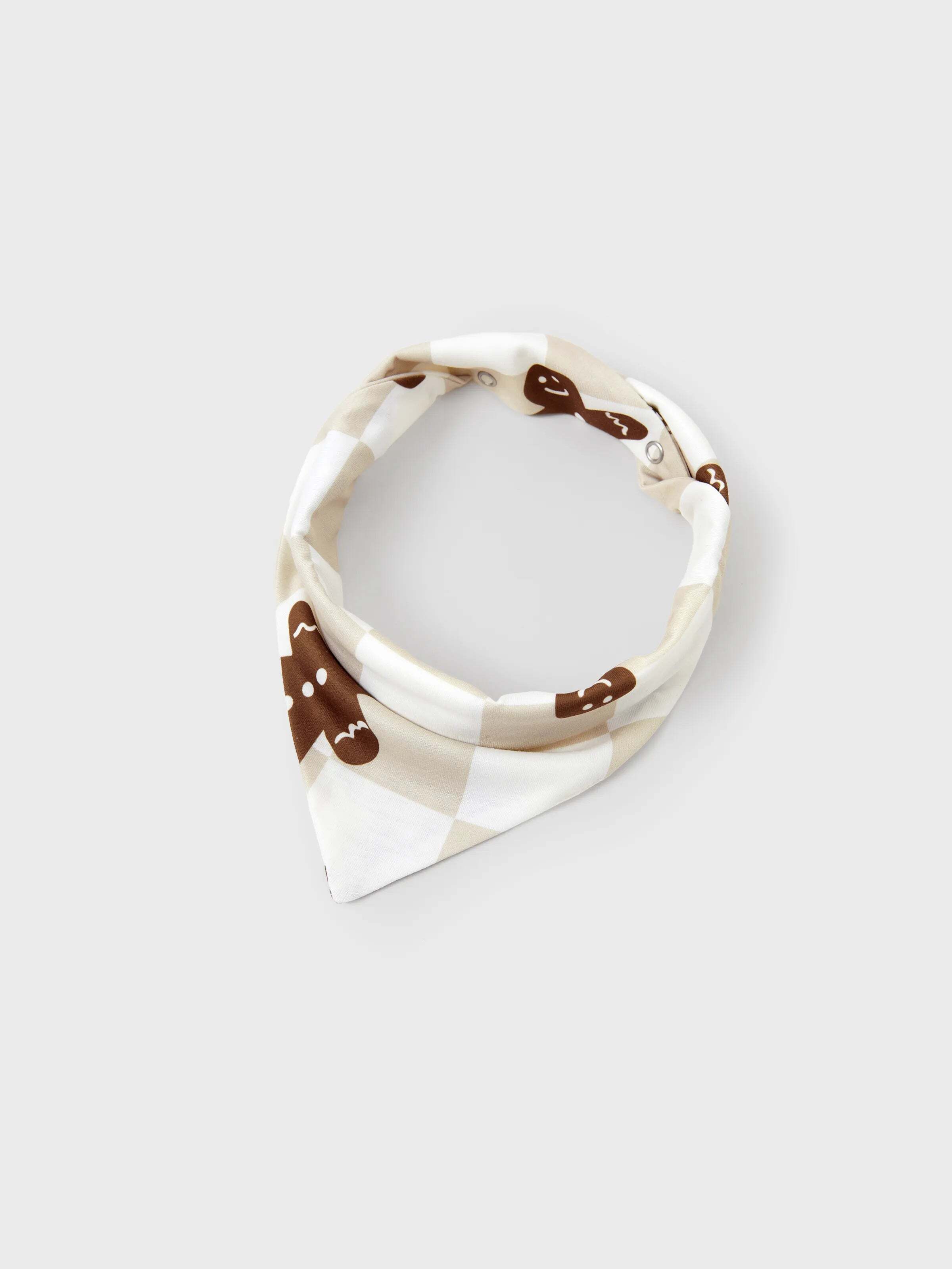 Christmas Matching Family Pajamas Set Block checkered Gingerbread Print PJS with Christmas Socks Khaki