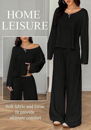 Women's Wide-Leg Lounge Set