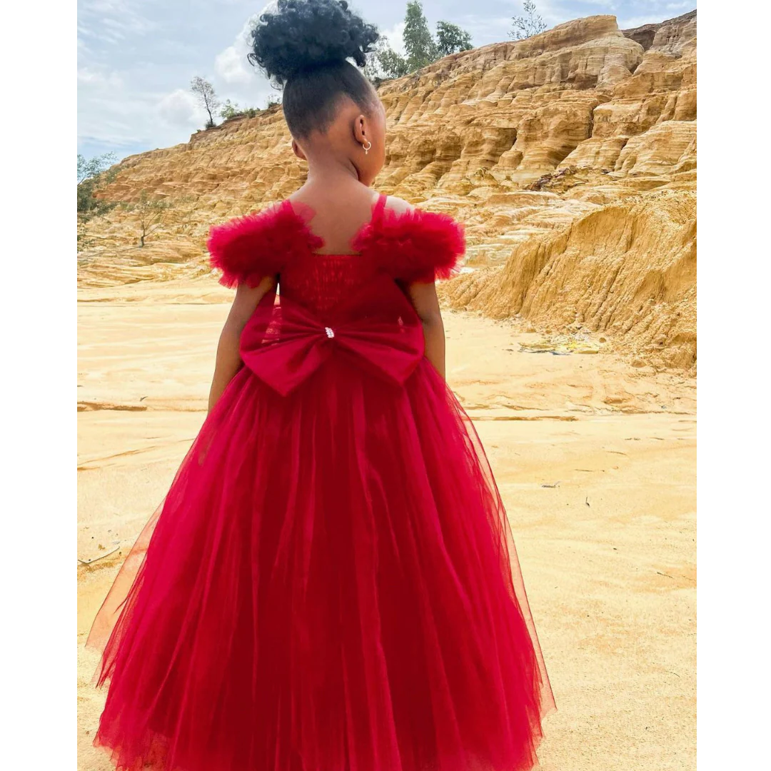 Deep-Red Cinderella Dress