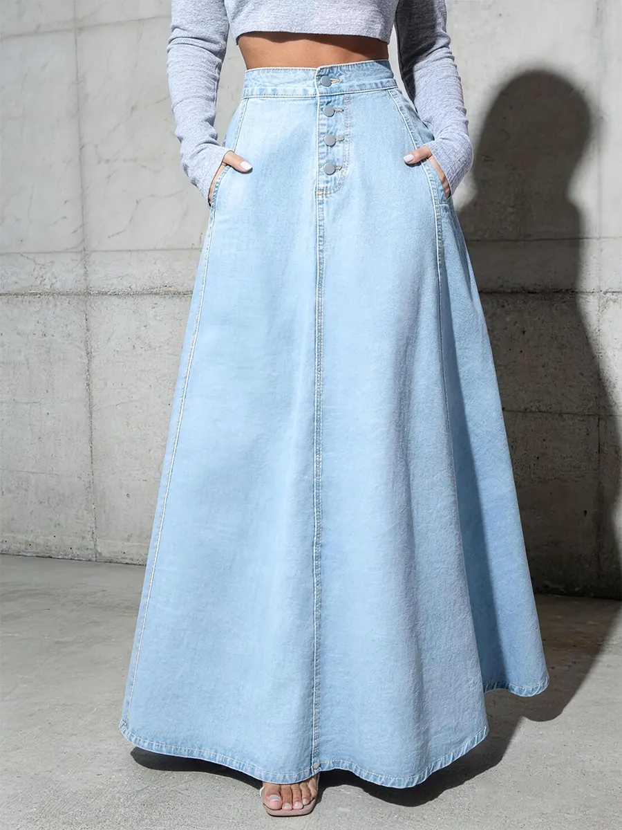 Women's Casual Denim Skirt