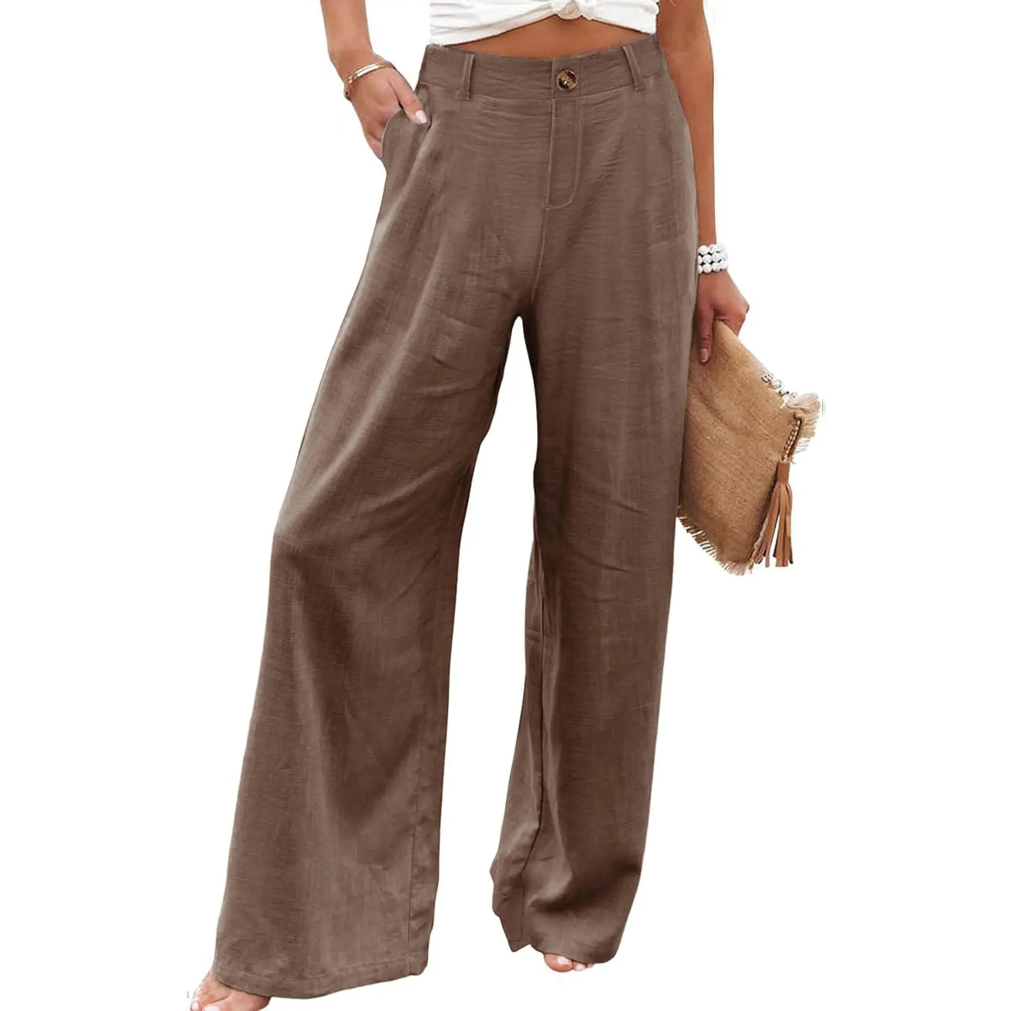 Women's High Waist Wide Leg Pants