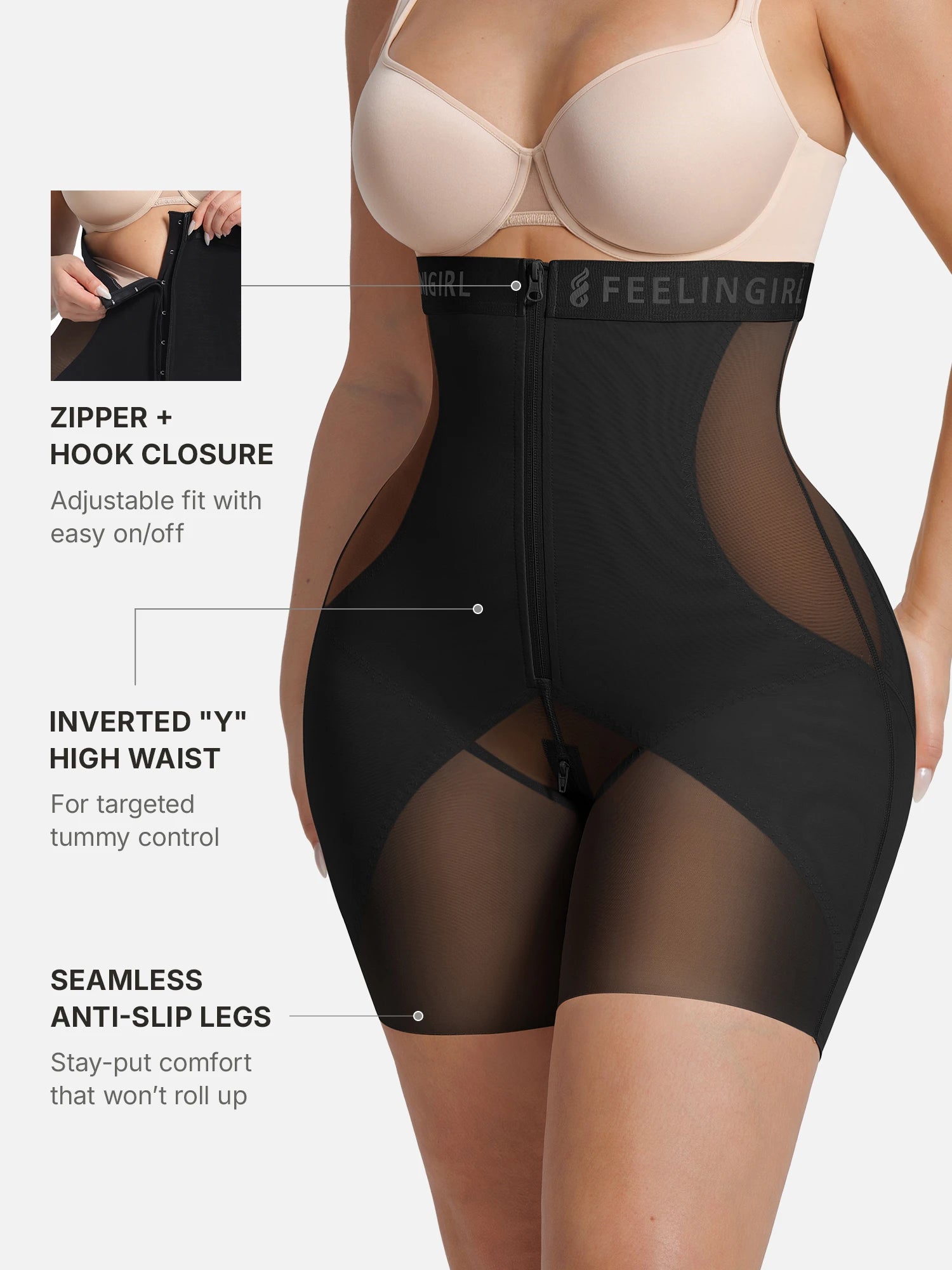 Feelingirl FeelXpert™ Tummy Control Butt Lift Shaper Shorts