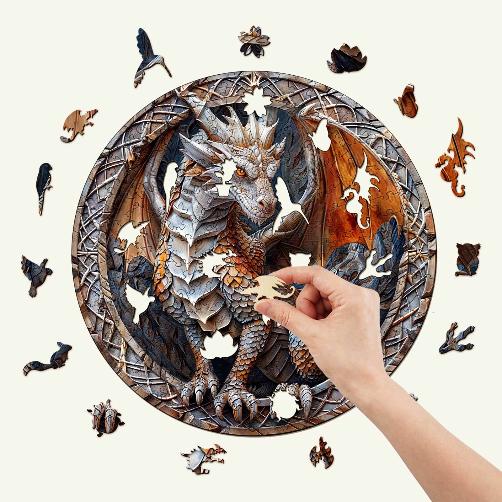 Cave Dragon Wooden Jigsaw Puzzle