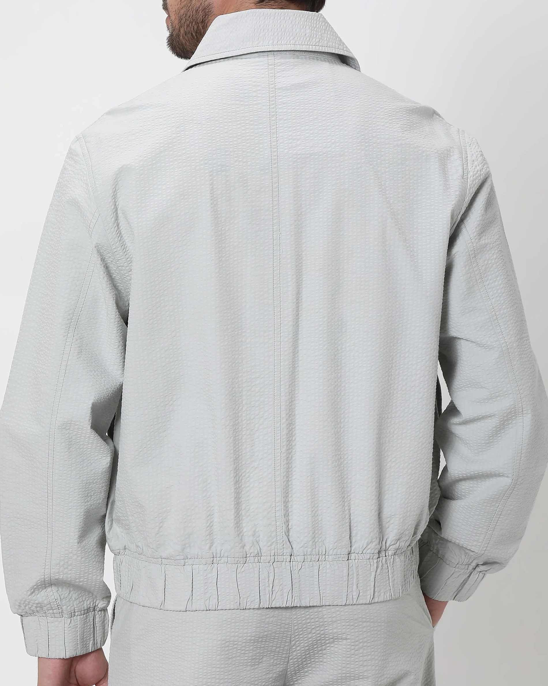 Versatile Comfortable Slim-Fit Beige Cotton Jacket