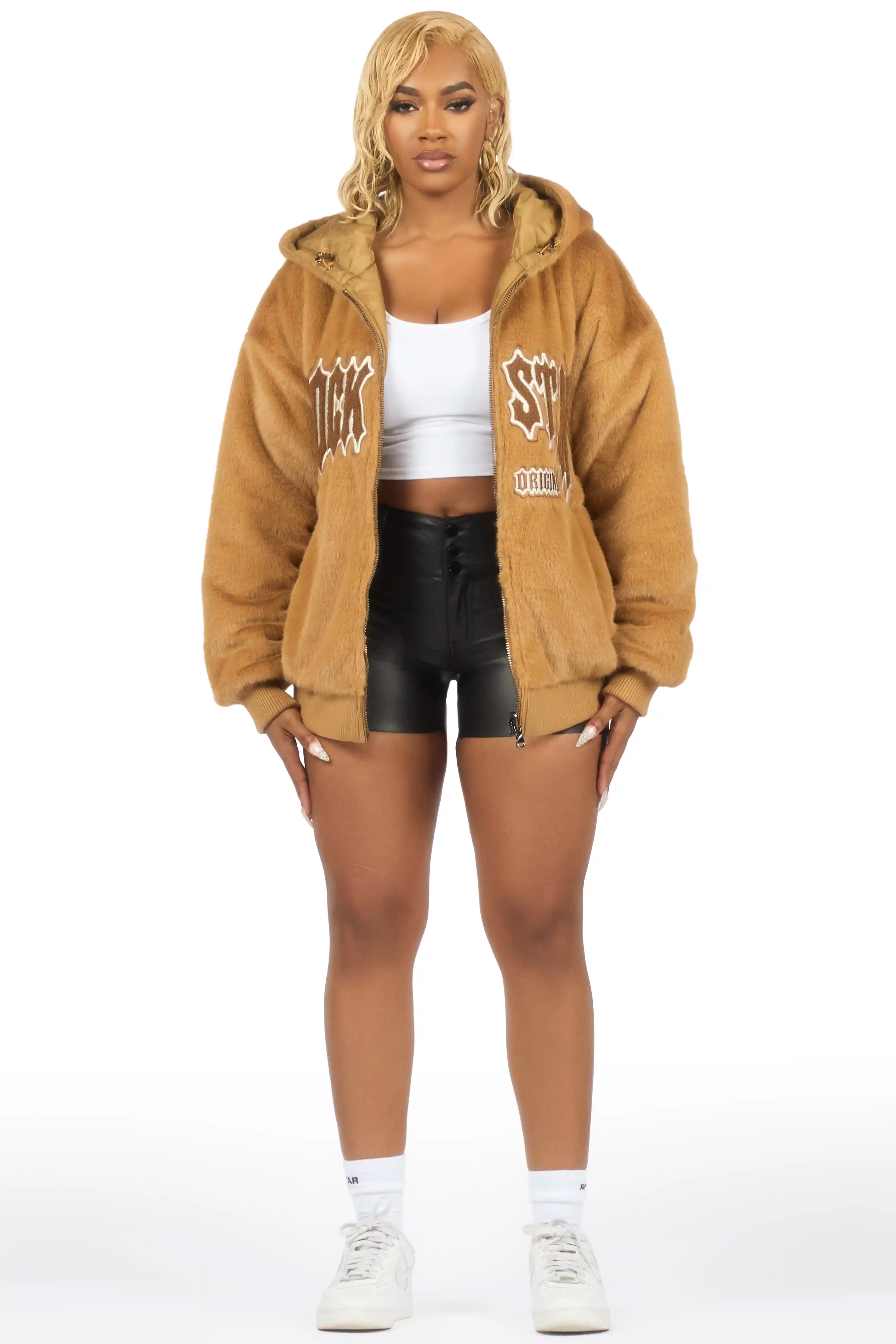 Jaleah Brown Oversized Fur Jacket