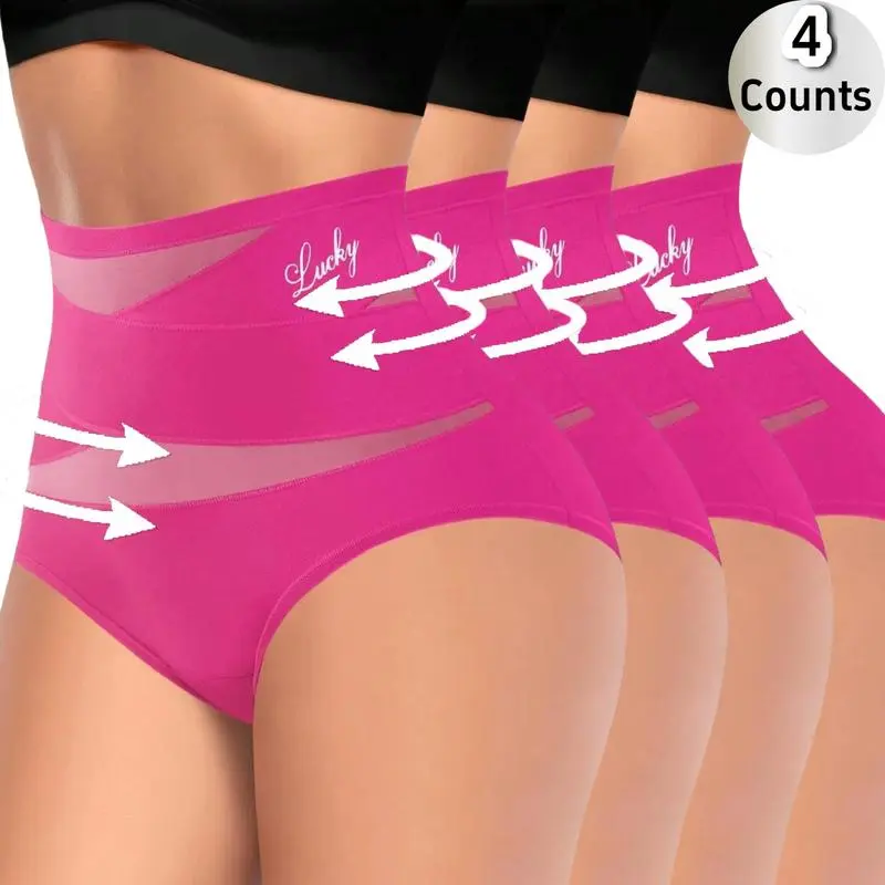 4-Pack High-Waist Shaping Panties for Women