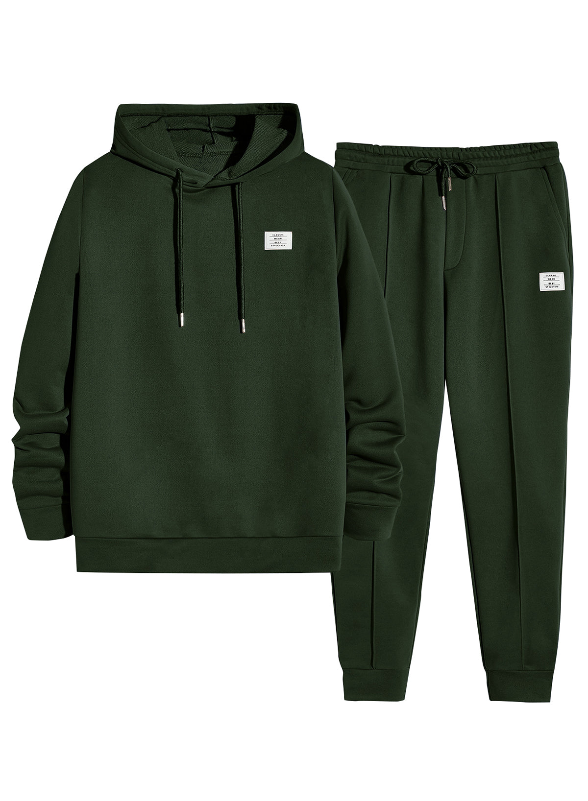 Men's 2 Piece Outfits Hoodie Sweatshirt Tracksuit & Joggers Sweatpants Sweatsuit Set