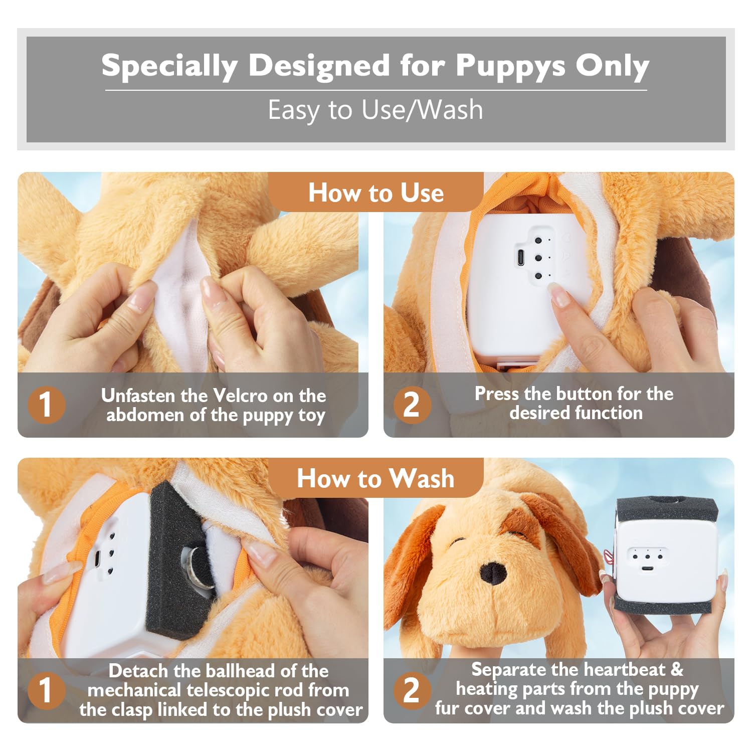 Snuggle Puppy Toy With Heartbeat