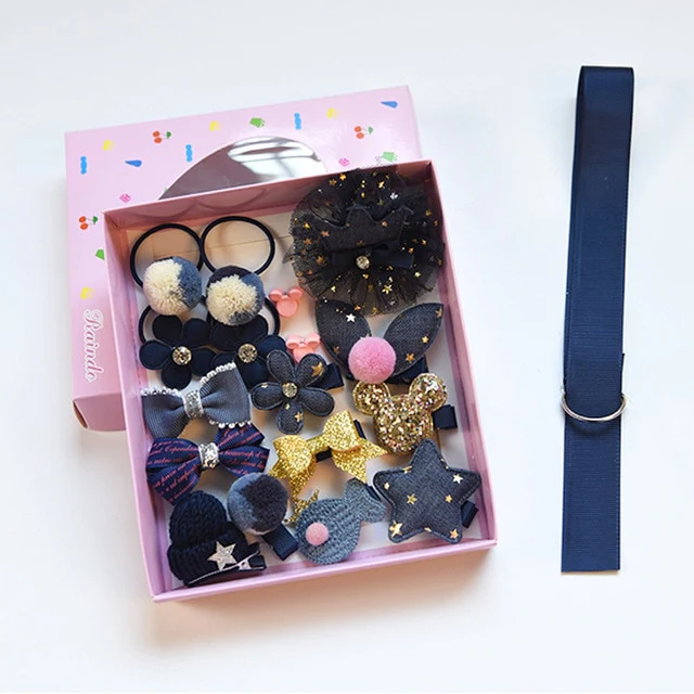 Mix Style Girls Hair Bows Kits Accessories