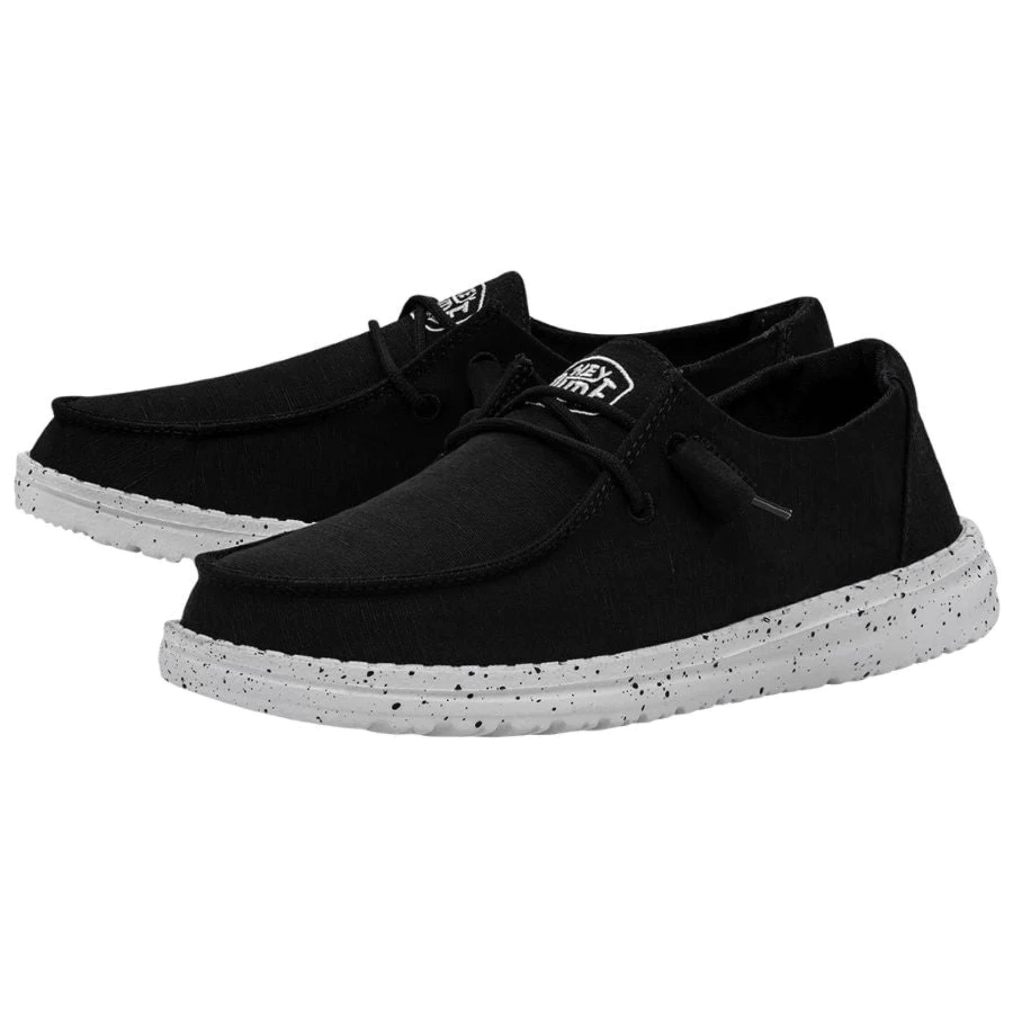 DUDE WOMEN'S WENDY SLUB CANVAS BLACK - 40063001