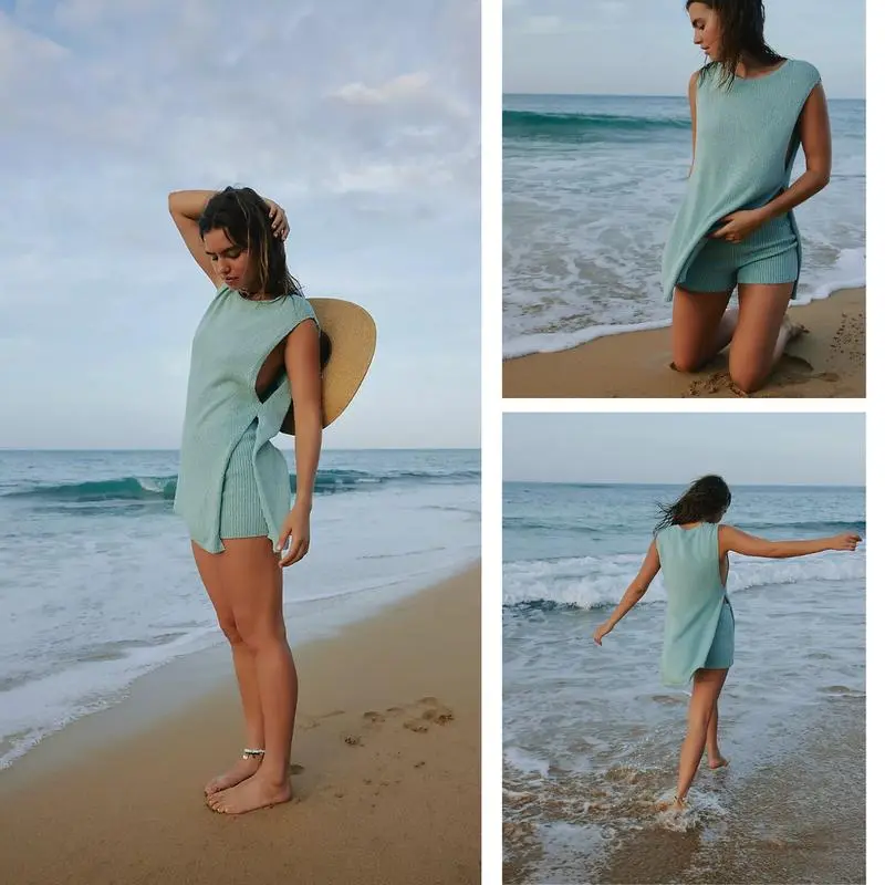 Women's 2 Piece Outfits Summer Knit