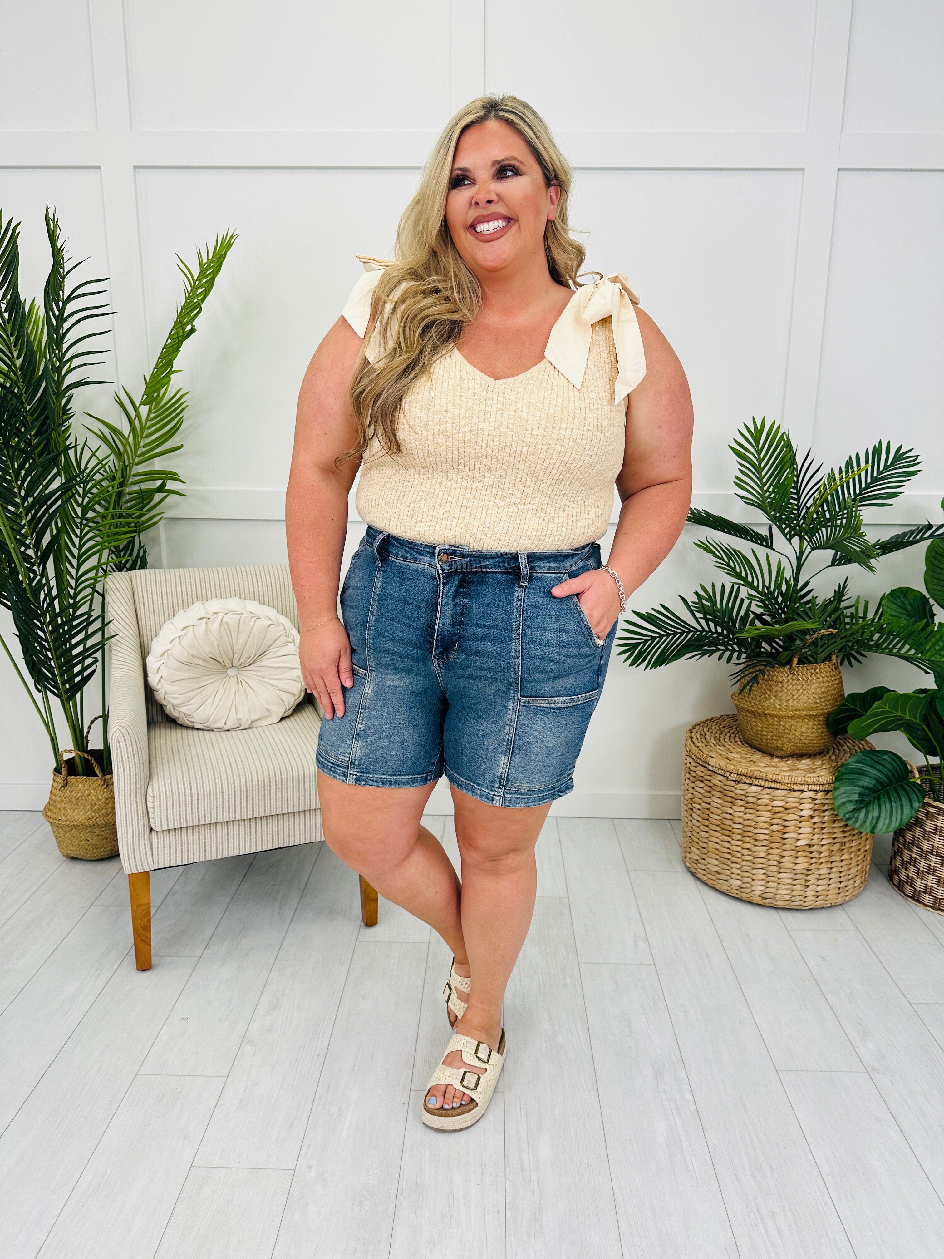 Judy Blue Get It Done Utility Shorts