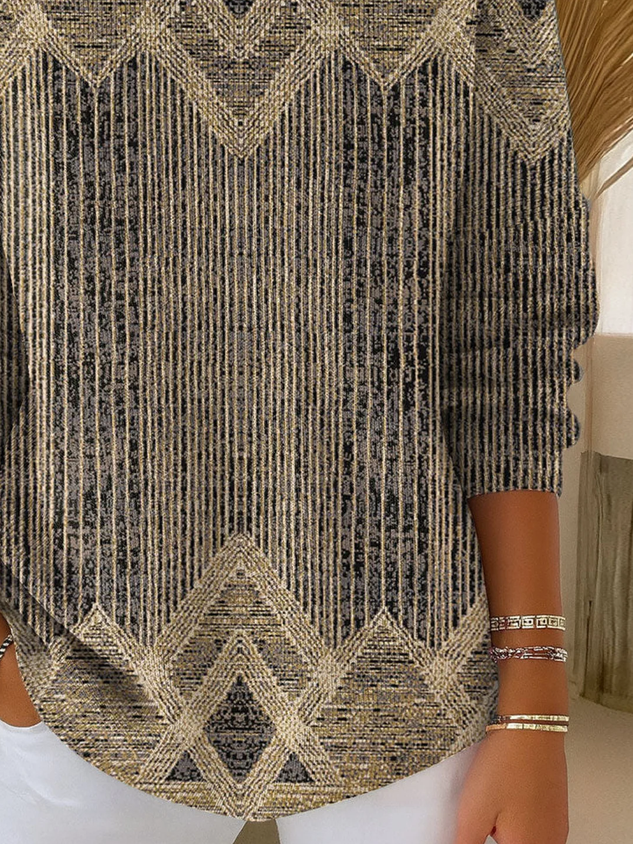 Casual Abstract Sweater