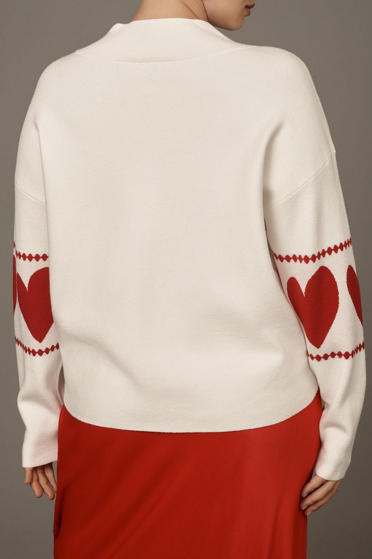 Crimson Mock Neck Sweater