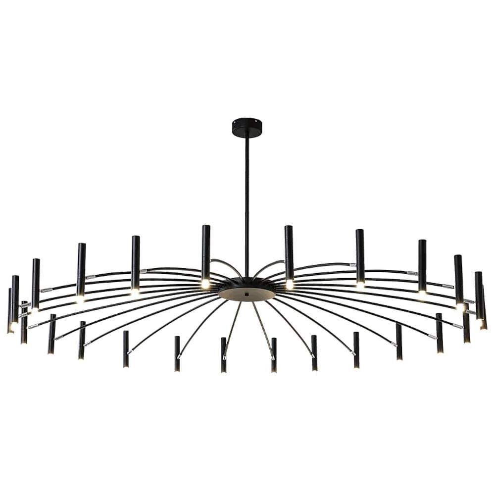 Geometrical Metal Chandelier Light Inverted Cles Mid-century Chandeliers