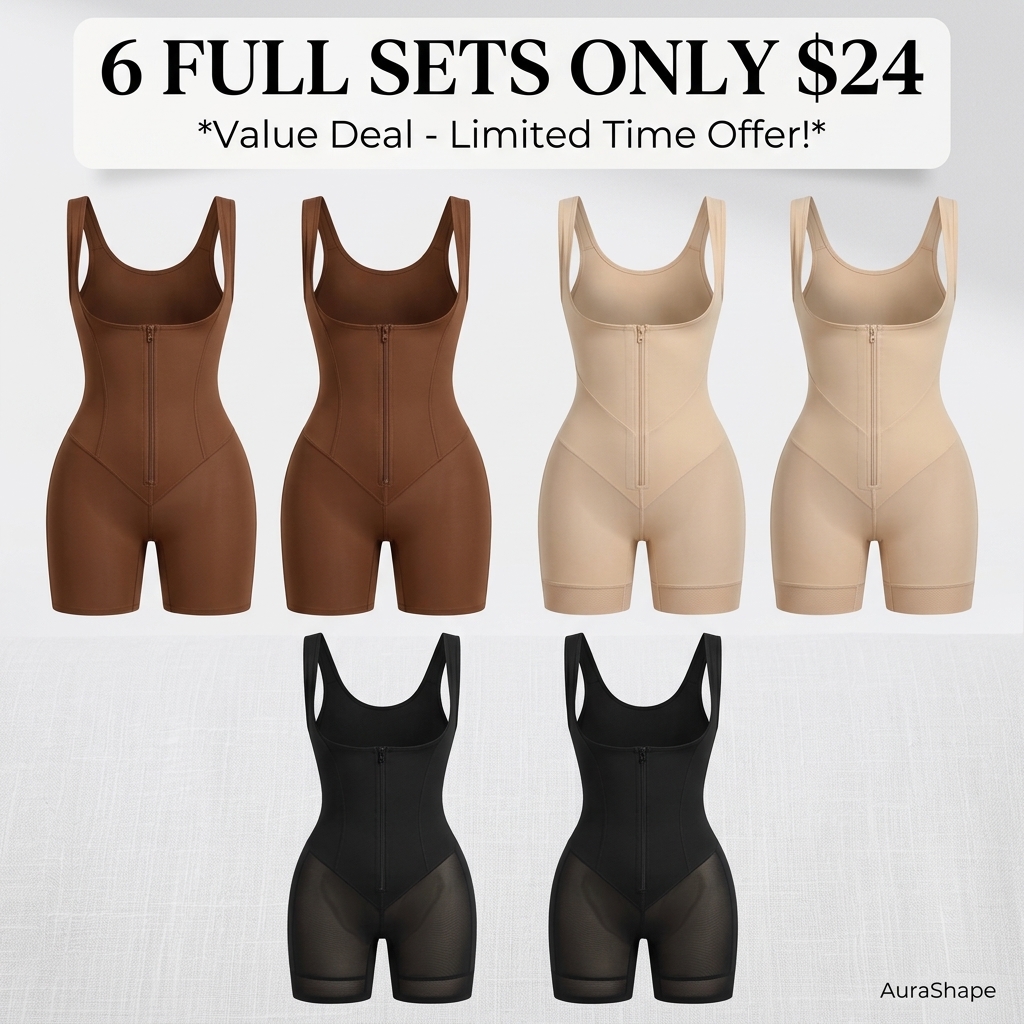 Shapewear Full Body Shaper with Zipper