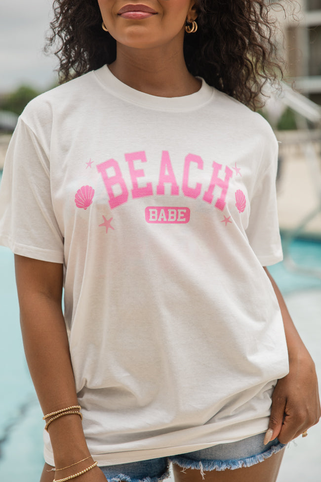 Beach Babe White Graphic Tee