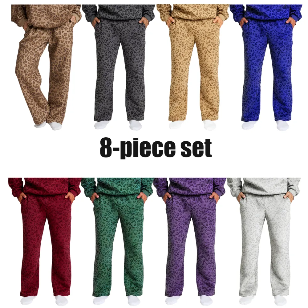 Leopard print unisex sweatpants