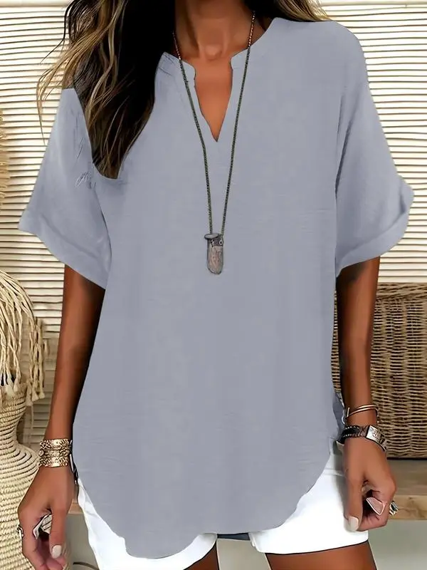 Women's Plain Shortsleeve Blouse (Just $3 Each!)