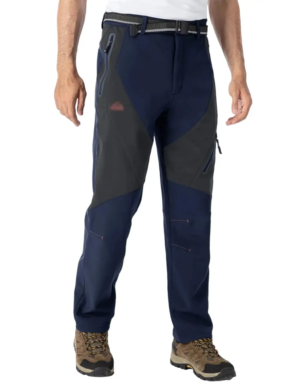 Men's 8-Pack Insulated Waterproof Pant Windproof Warm Fleece Lined Ski Trousers