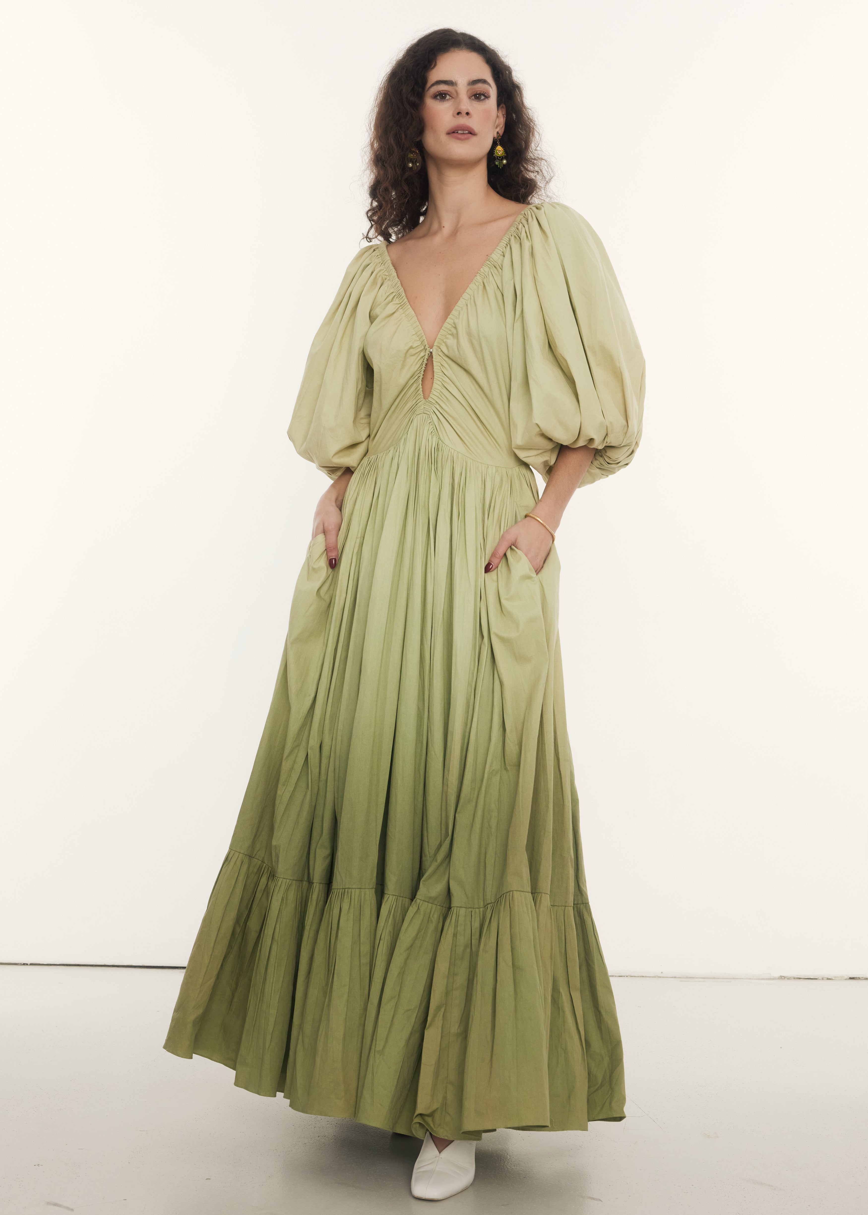 Birthday Gown | Pistachio Ombré
