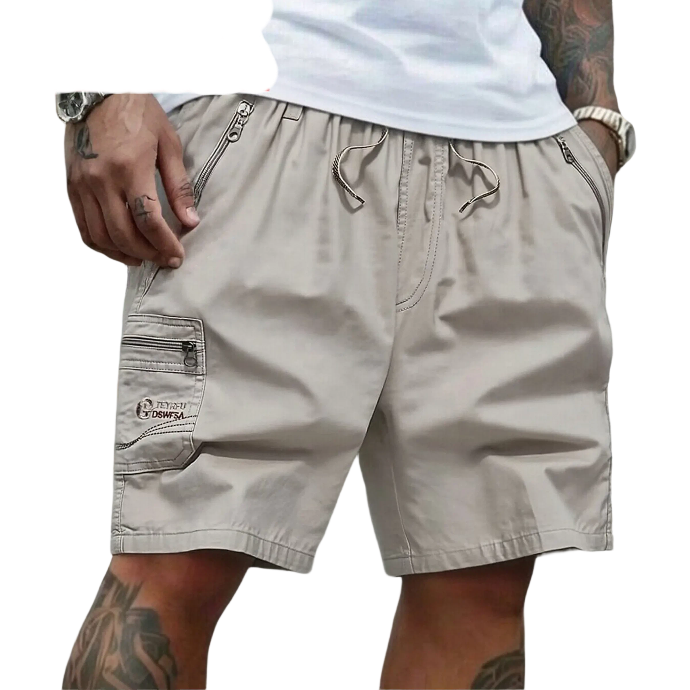 Men's 5-Pack Casual Cargo Shorts | Quick Dry Lightweight Summer Shorts with Zipper Pockets