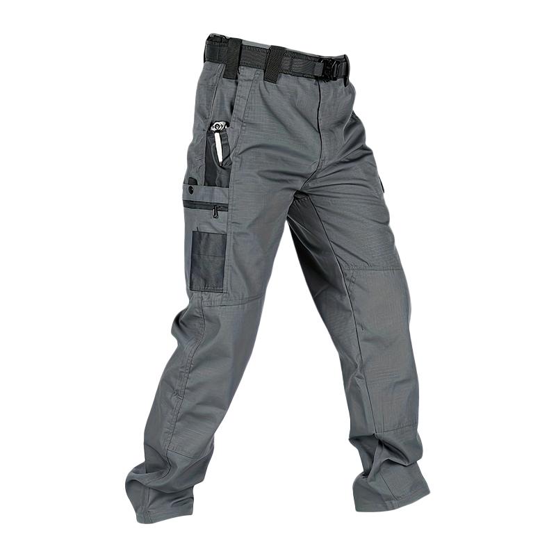 Men's Solid Color Tactical Work Pants,230g/m² new fabric，with Multiple Pockets and Zipper Closures, Durable Outdoor Training Pants, Available in Multiple Colors, Fishing, outdoor activities, work, hiking, camping，Suitable for Spring and Autumn Wear.