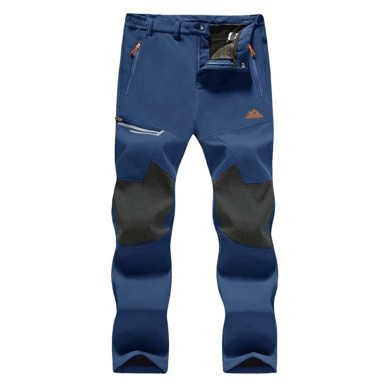 🧊 Men’s Fleece-Lined Water-Resistant Snow Pants – Warm Outdoor Winter Pants