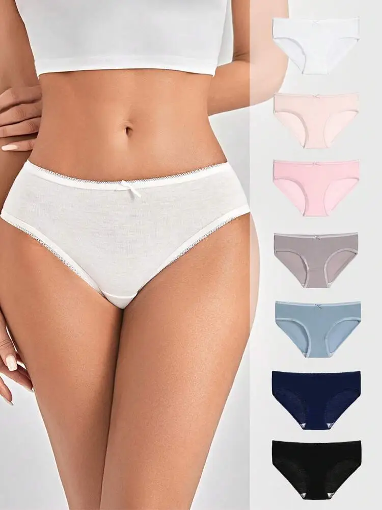 7pack Solid Panty Set