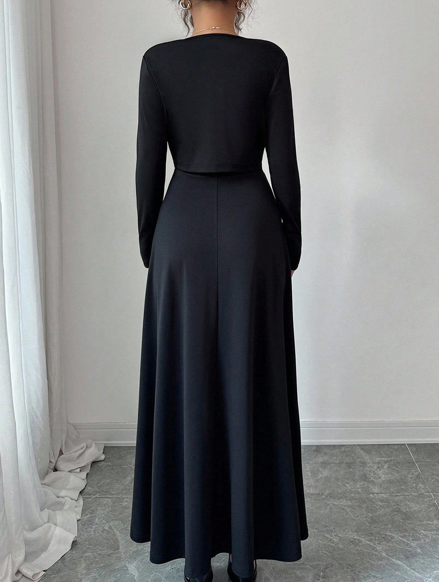 Knit Cardigan Slip Dress Set